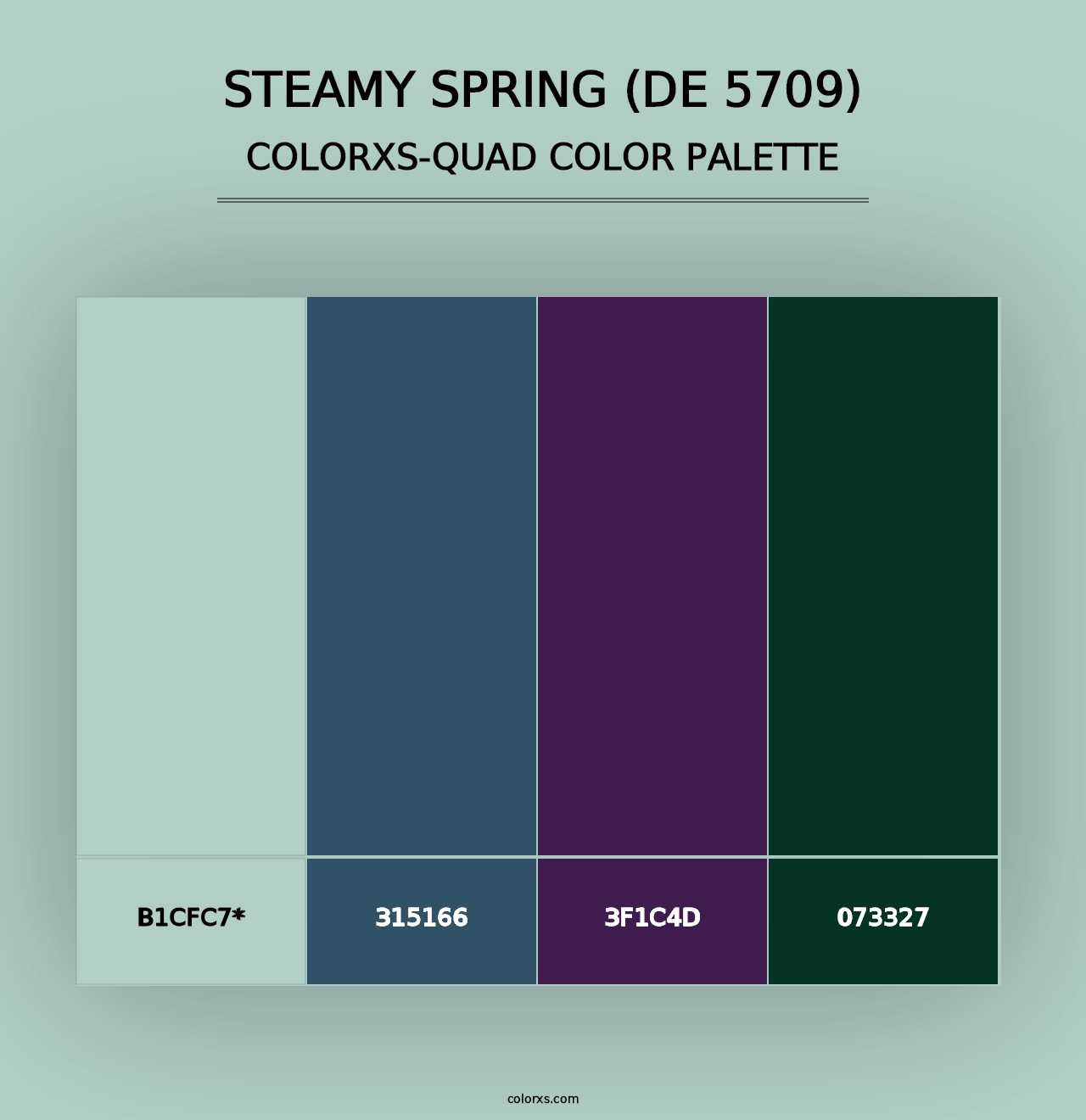 Steamy Spring (DE 5709) - Colorxs Quad Palette