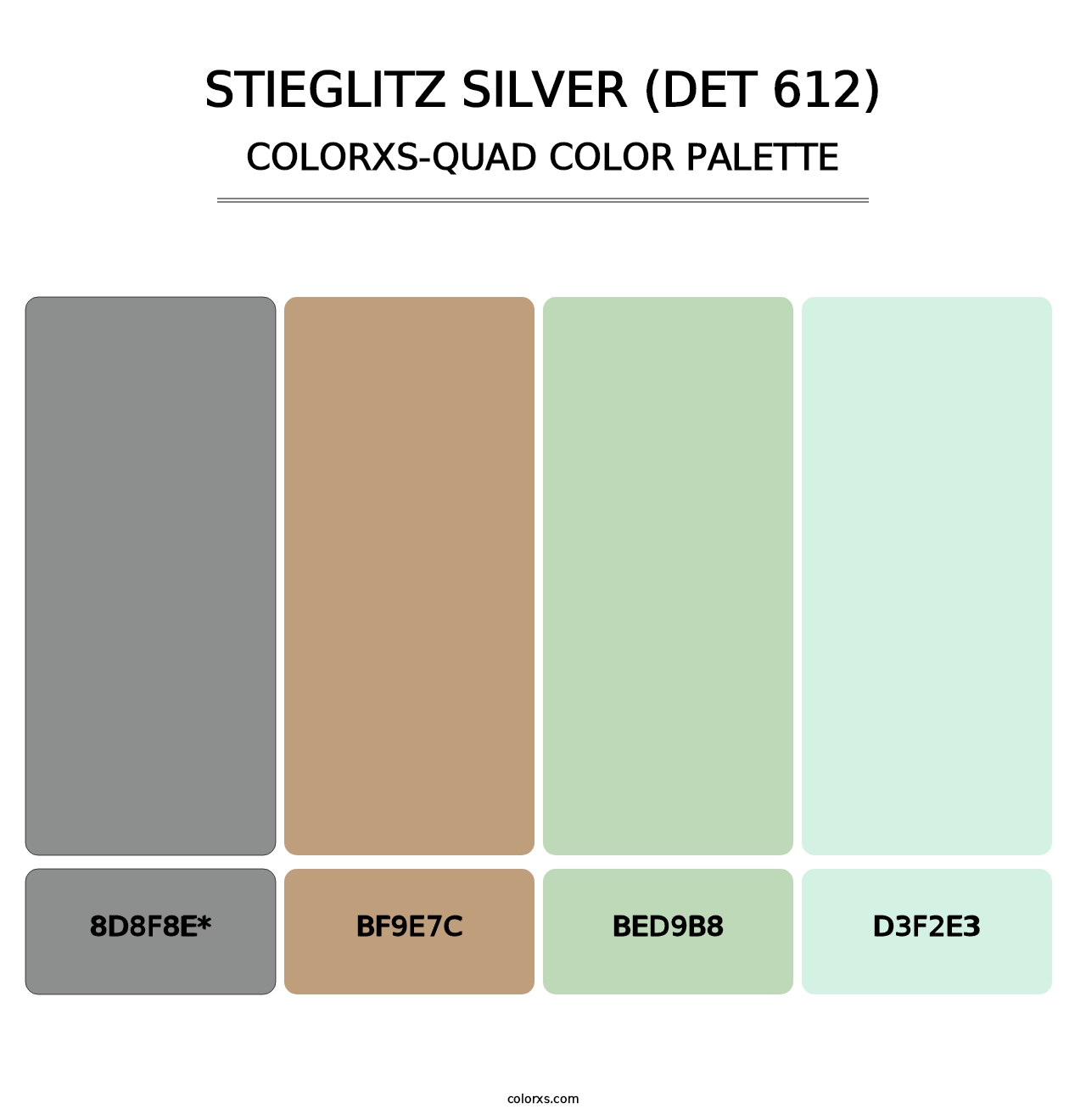 Stieglitz Silver (DET 612) - Colorxs Quad Palette