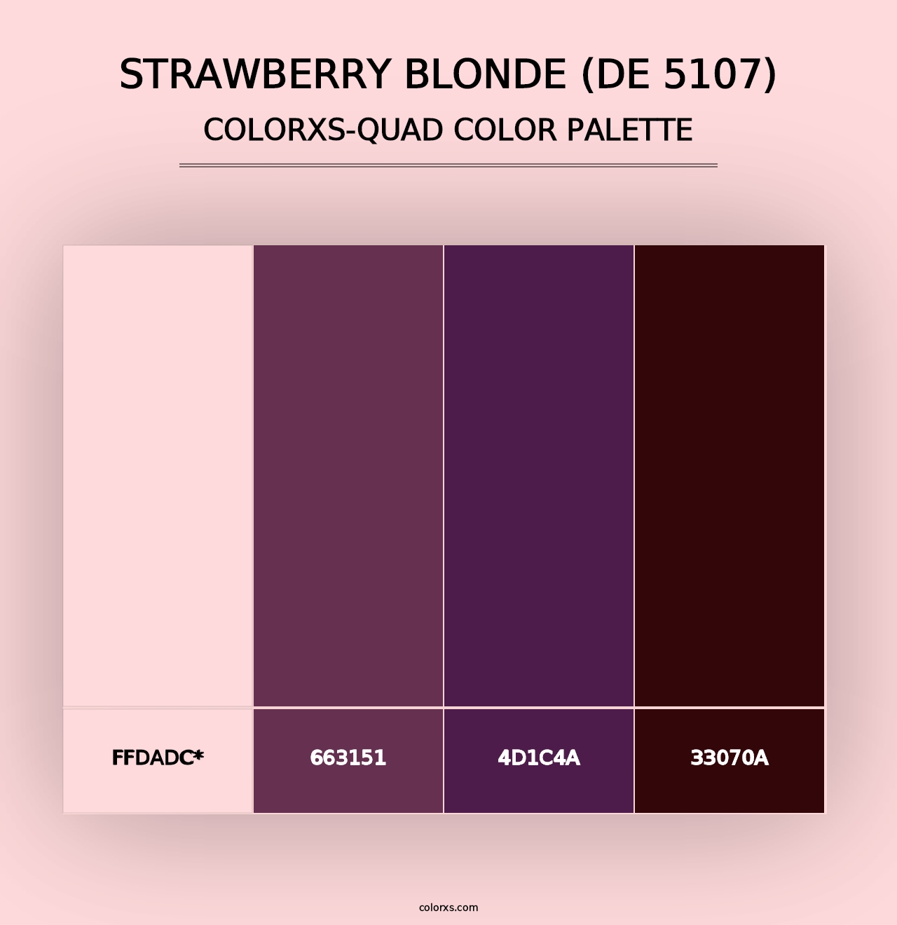 Strawberry Blonde (DE 5107) - Colorxs Quad Palette