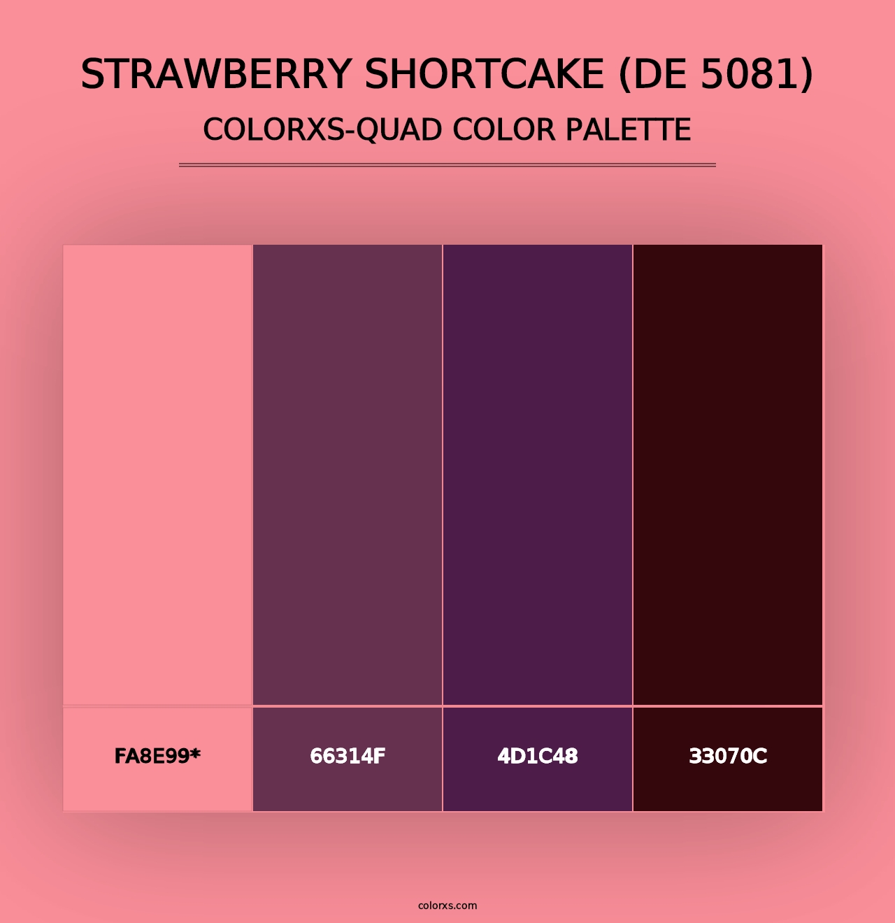 Strawberry Shortcake (DE 5081) - Colorxs Quad Palette