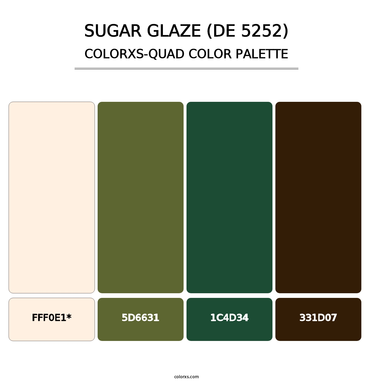 Sugar Glaze (DE 5252) - Colorxs Quad Palette