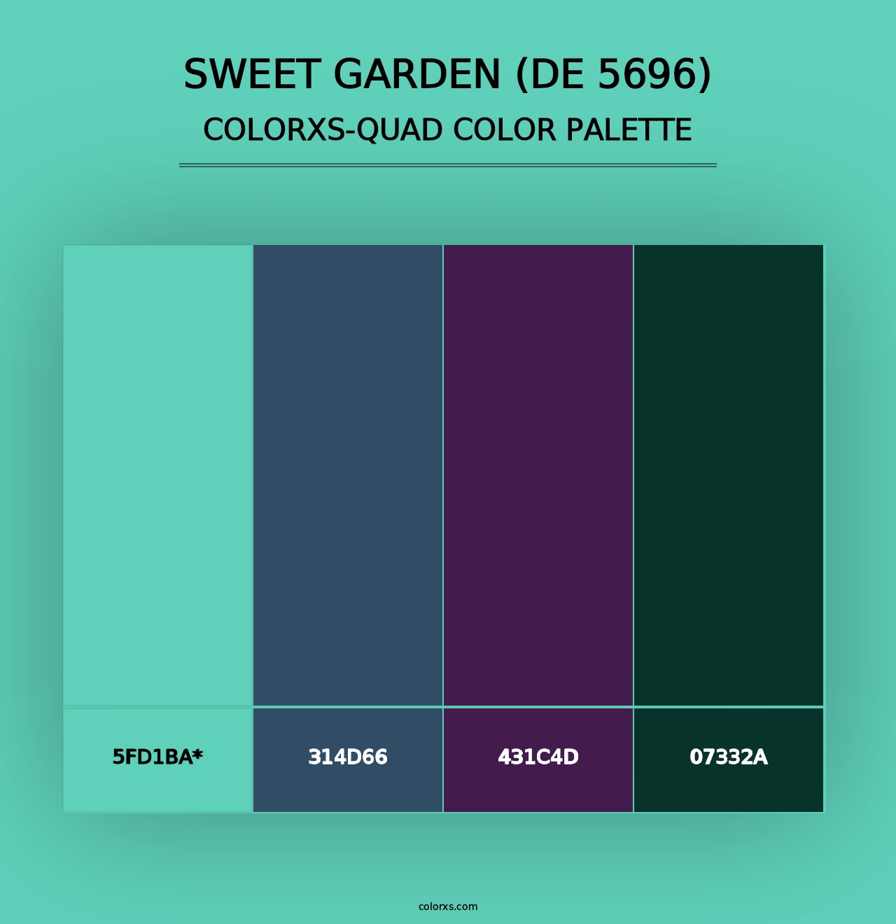 Sweet Garden (DE 5696) - Colorxs Quad Palette