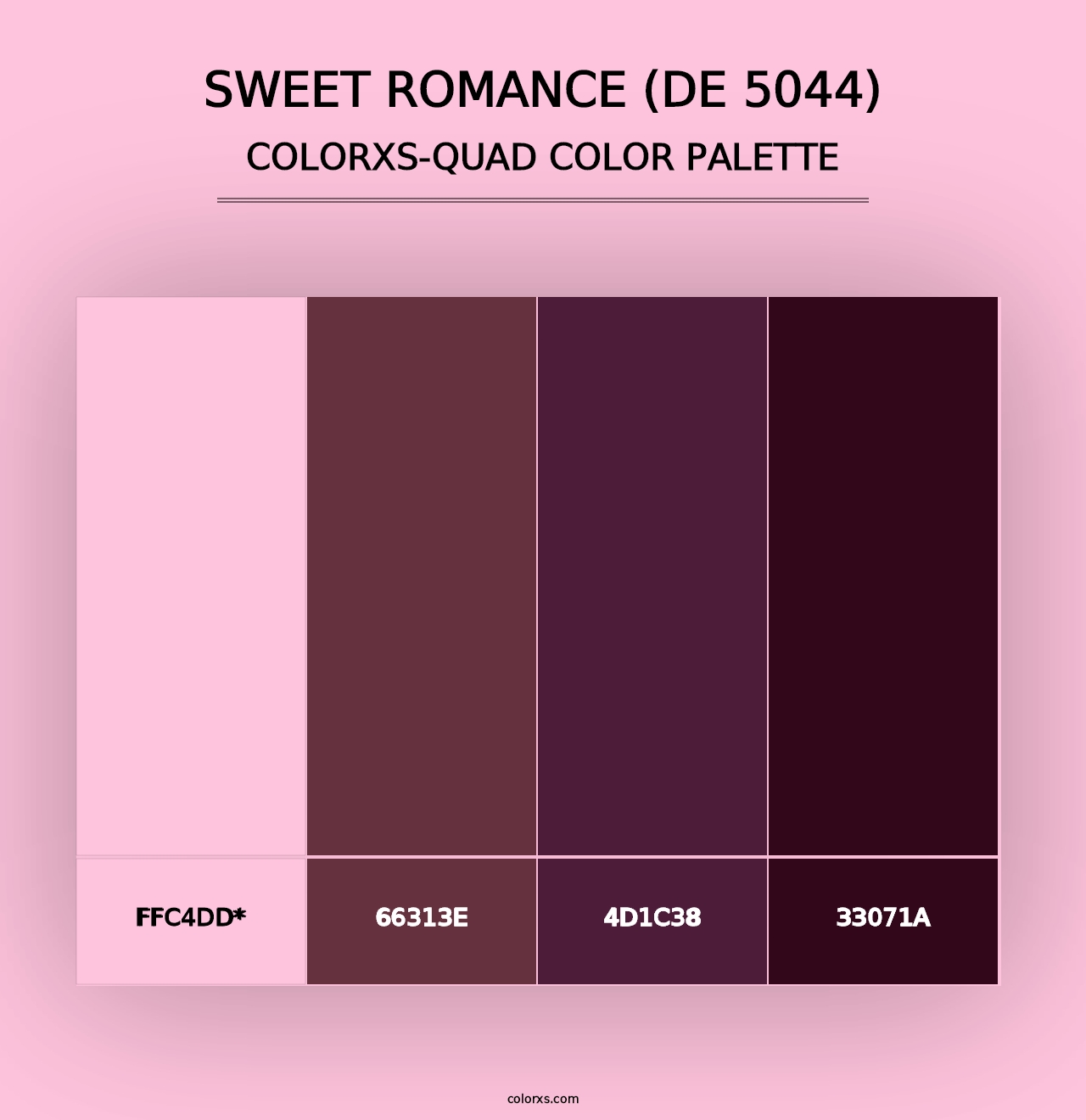 Sweet Romance (DE 5044) - Colorxs Quad Palette