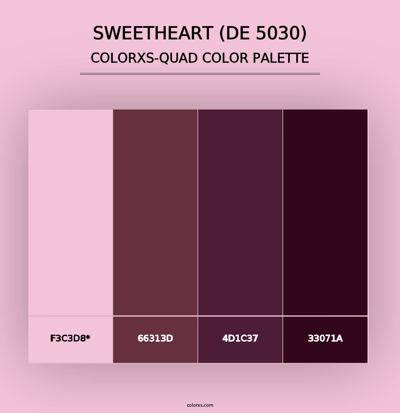 Sweetheart (DE 5030) - Colorxs Quad Palette