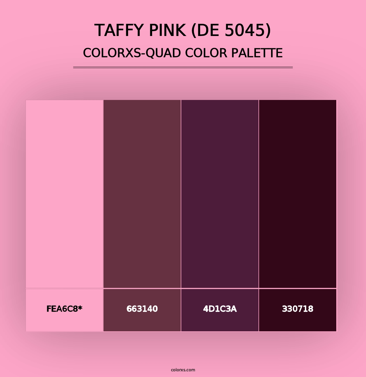 Taffy Pink (DE 5045) - Colorxs Quad Palette