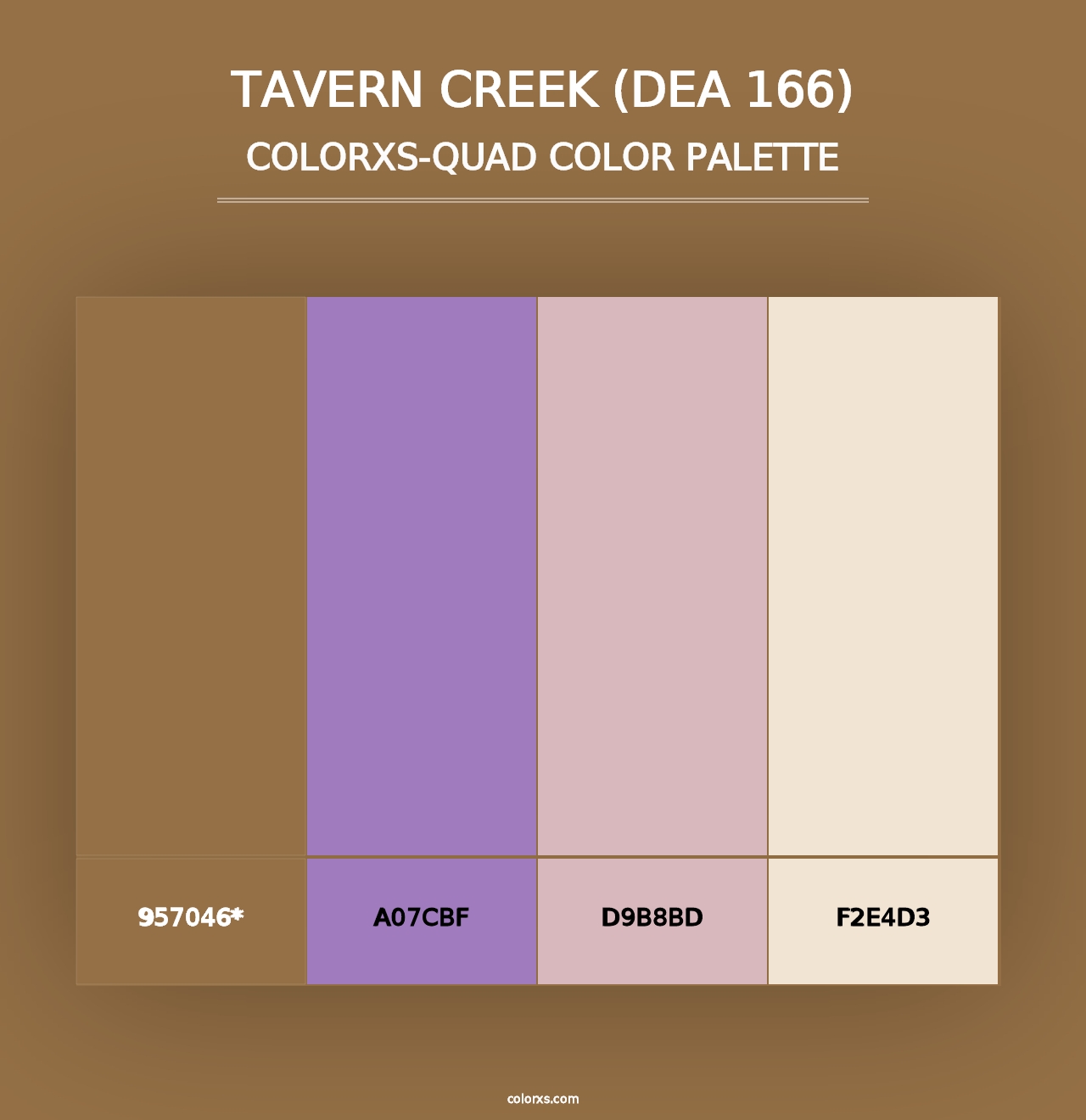 Tavern Creek (DEA 166) - Colorxs Quad Palette