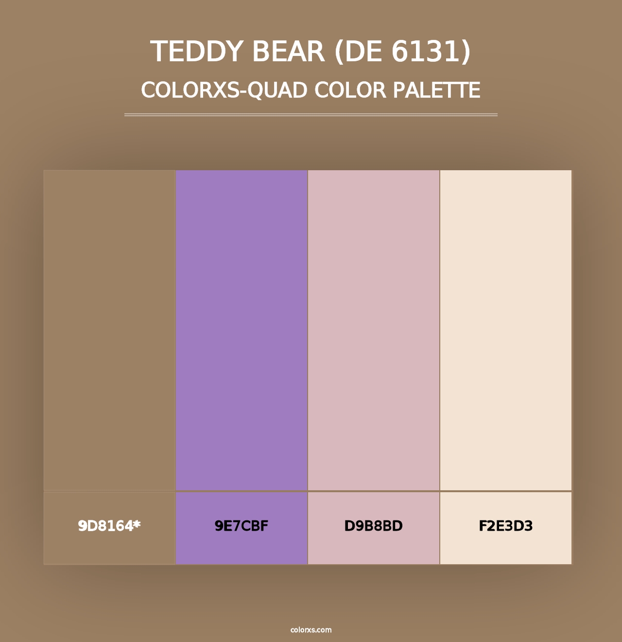 Teddy Bear (DE 6131) - Colorxs Quad Palette