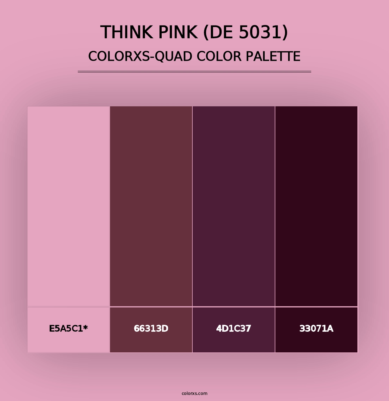 Think Pink (DE 5031) - Colorxs Quad Palette