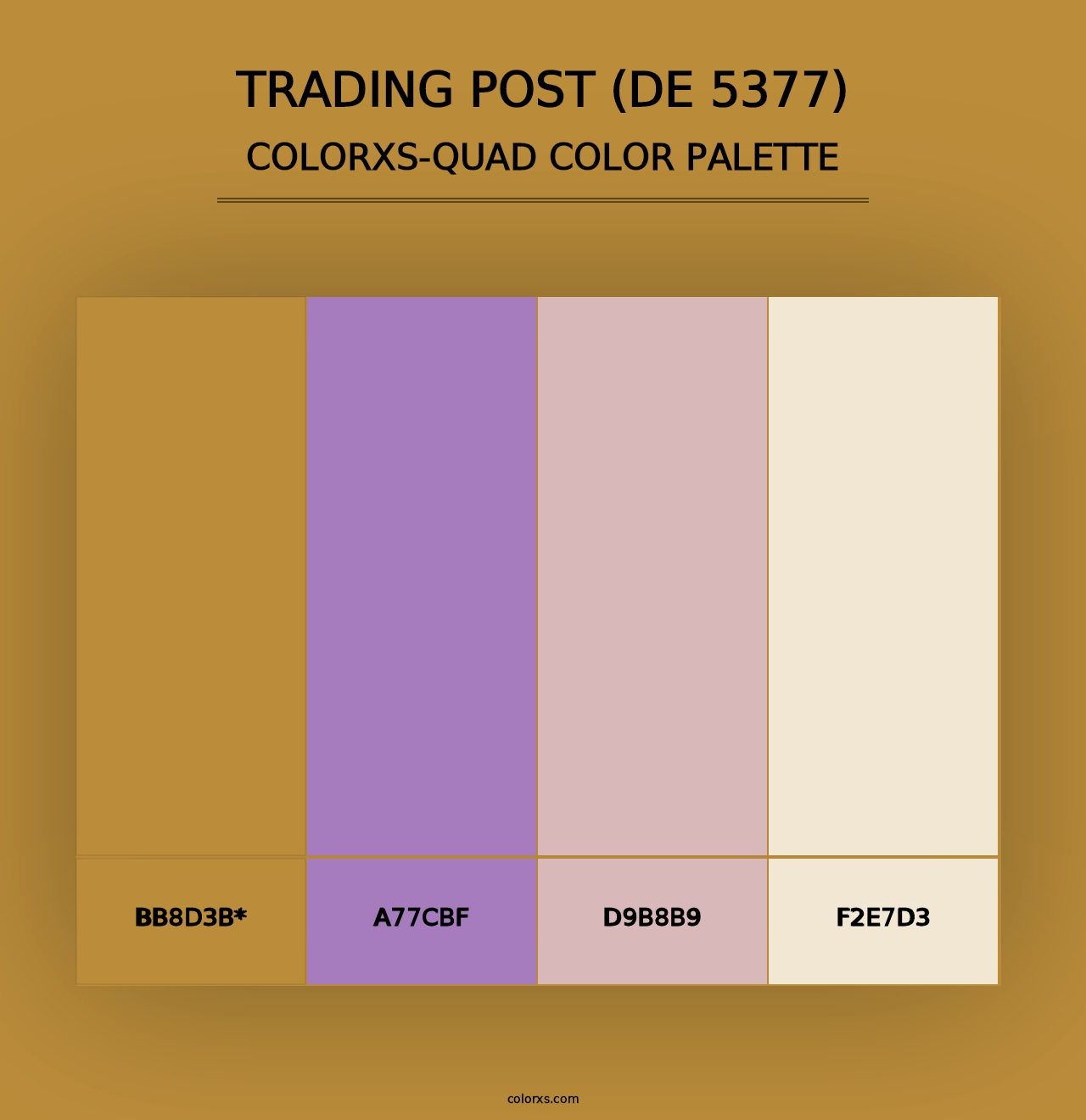 Trading Post (DE 5377) - Colorxs Quad Palette