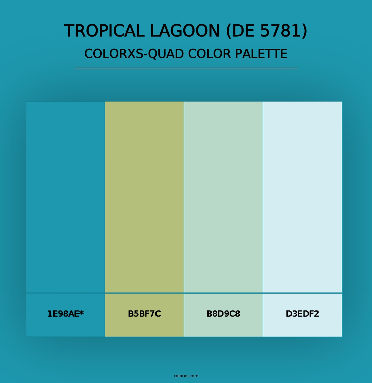 Tropical Lagoon (DE 5781) - Colorxs Quad Palette