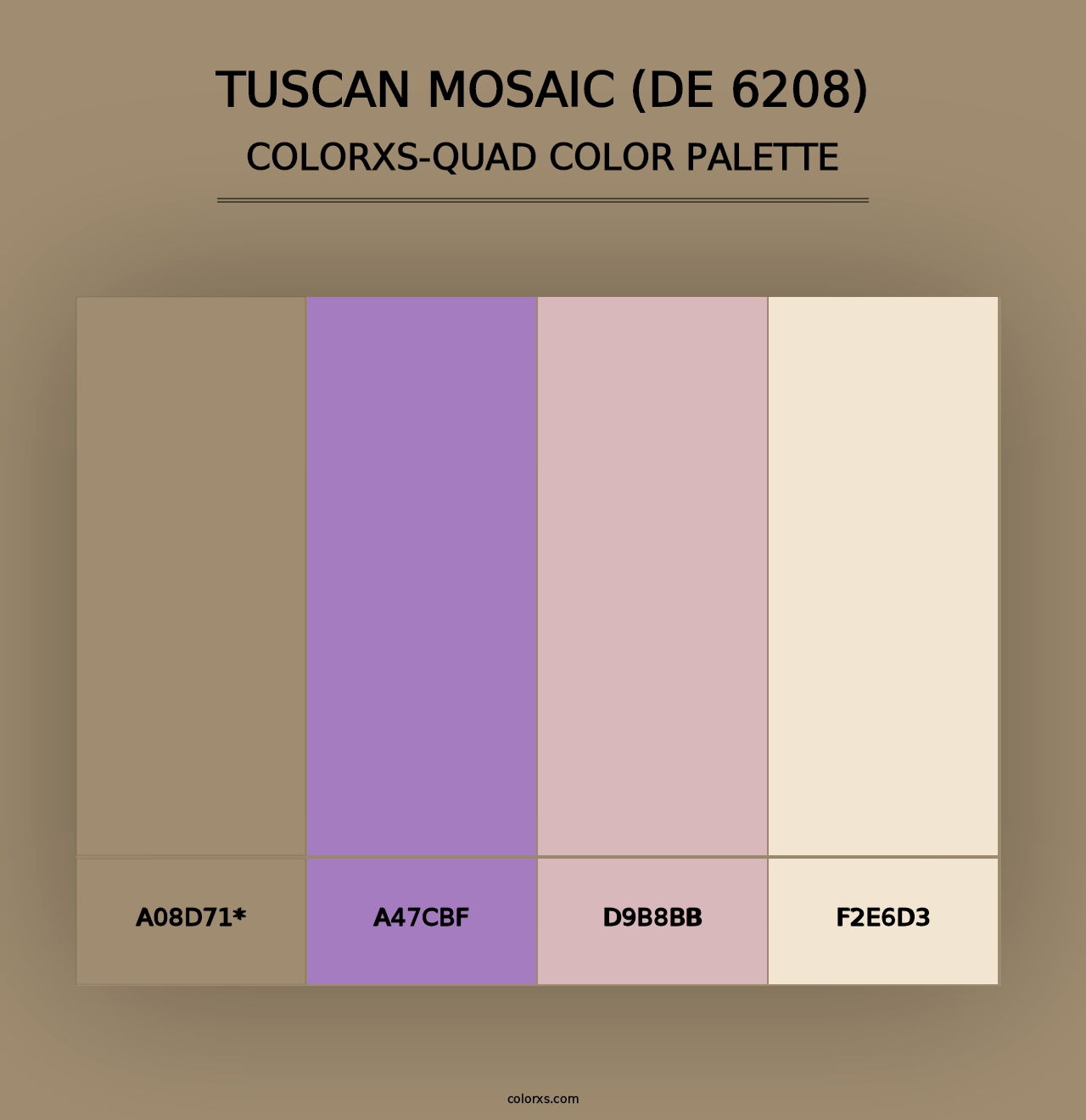 Tuscan Mosaic (DE 6208) - Colorxs Quad Palette