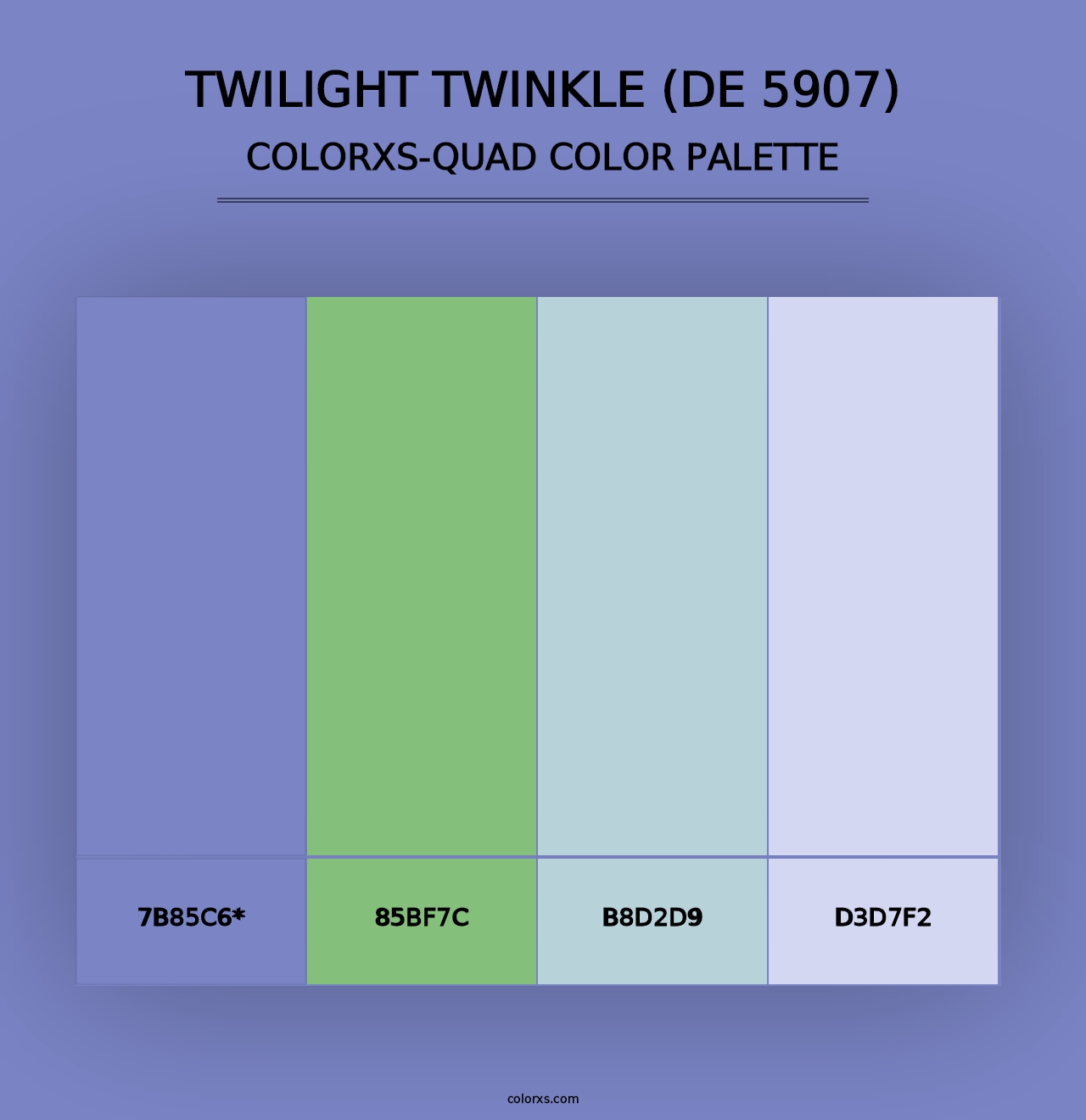 Twilight Twinkle (DE 5907) - Colorxs Quad Palette