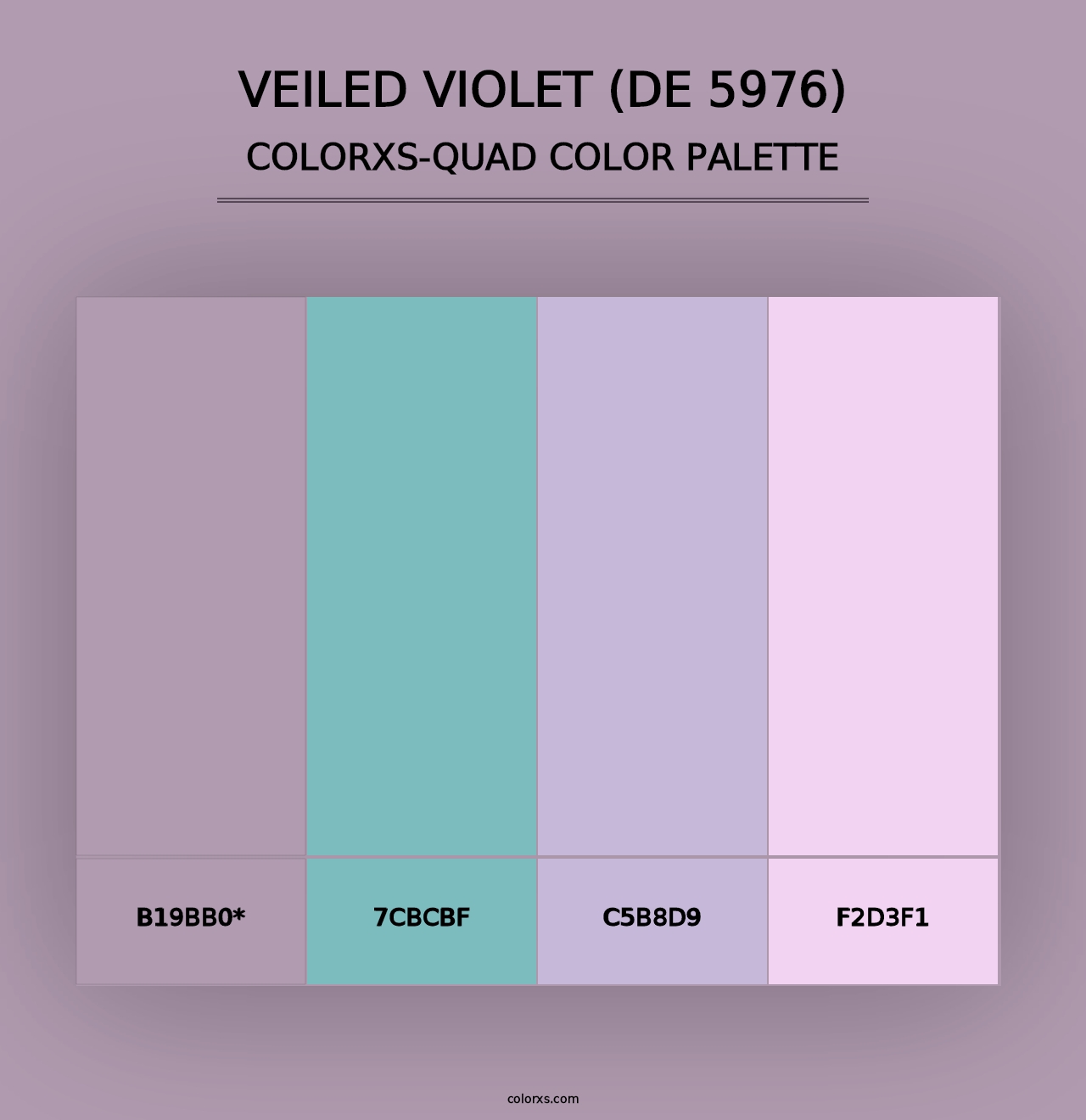 Veiled Violet (DE 5976) - Colorxs Quad Palette