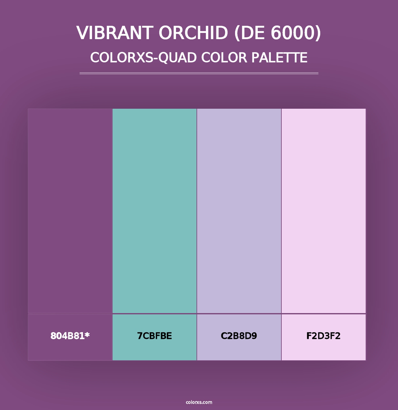 Vibrant Orchid (DE 6000) - Colorxs Quad Palette