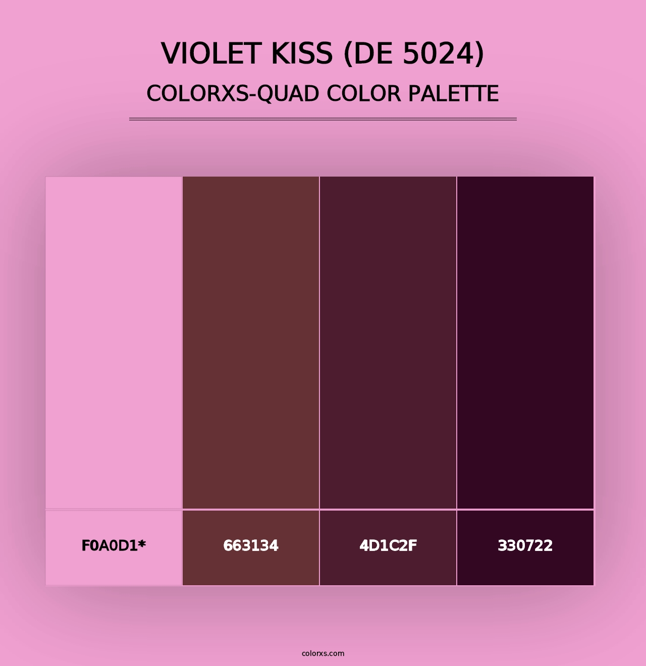 Violet Kiss (DE 5024) - Colorxs Quad Palette