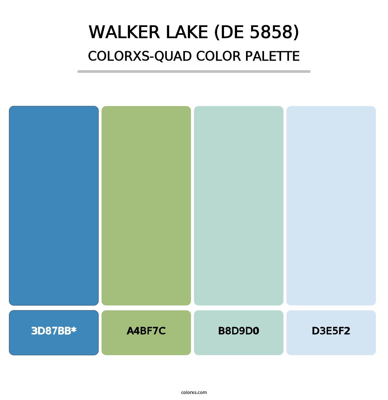 Walker Lake (DE 5858) - Colorxs Quad Palette