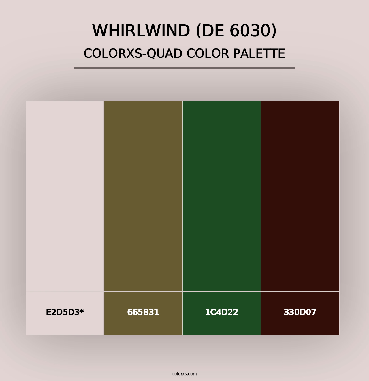 Whirlwind (DE 6030) - Colorxs Quad Palette