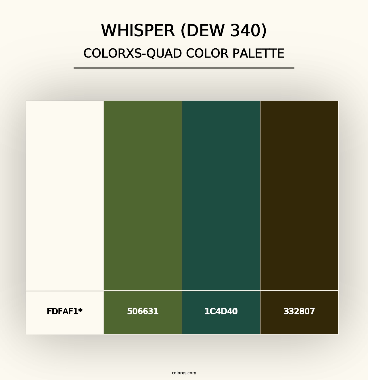 Whisper (DEW 340) - Colorxs Quad Palette