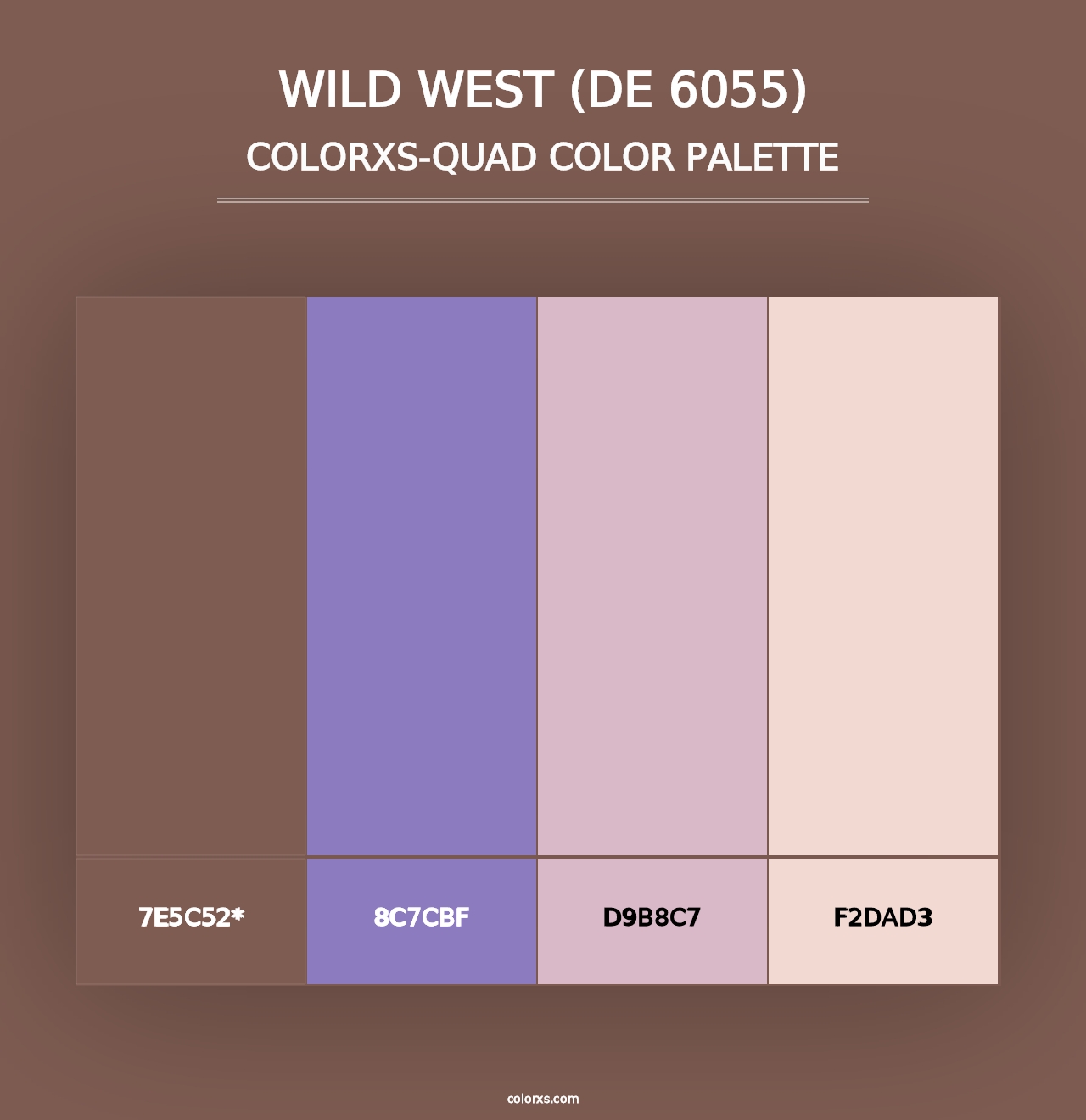 Wild West (DE 6055) - Colorxs Quad Palette