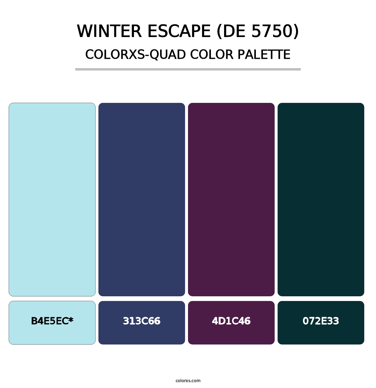 Winter Escape (DE 5750) - Colorxs Quad Palette