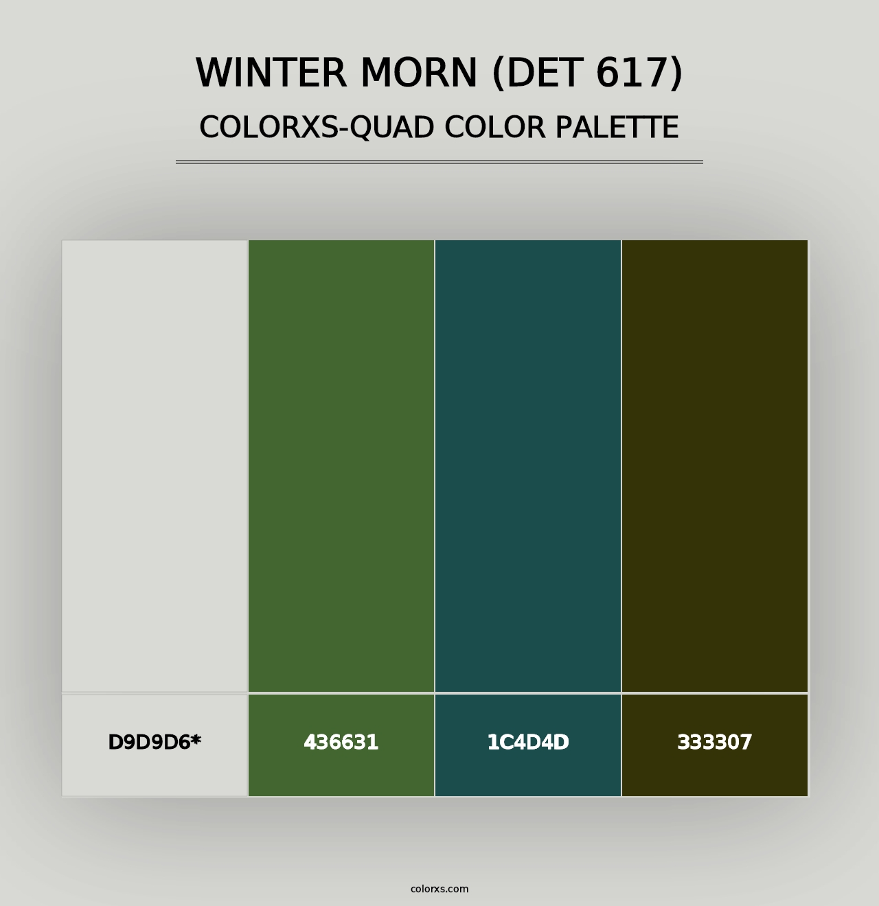 Winter Morn (DET 617) - Colorxs Quad Palette