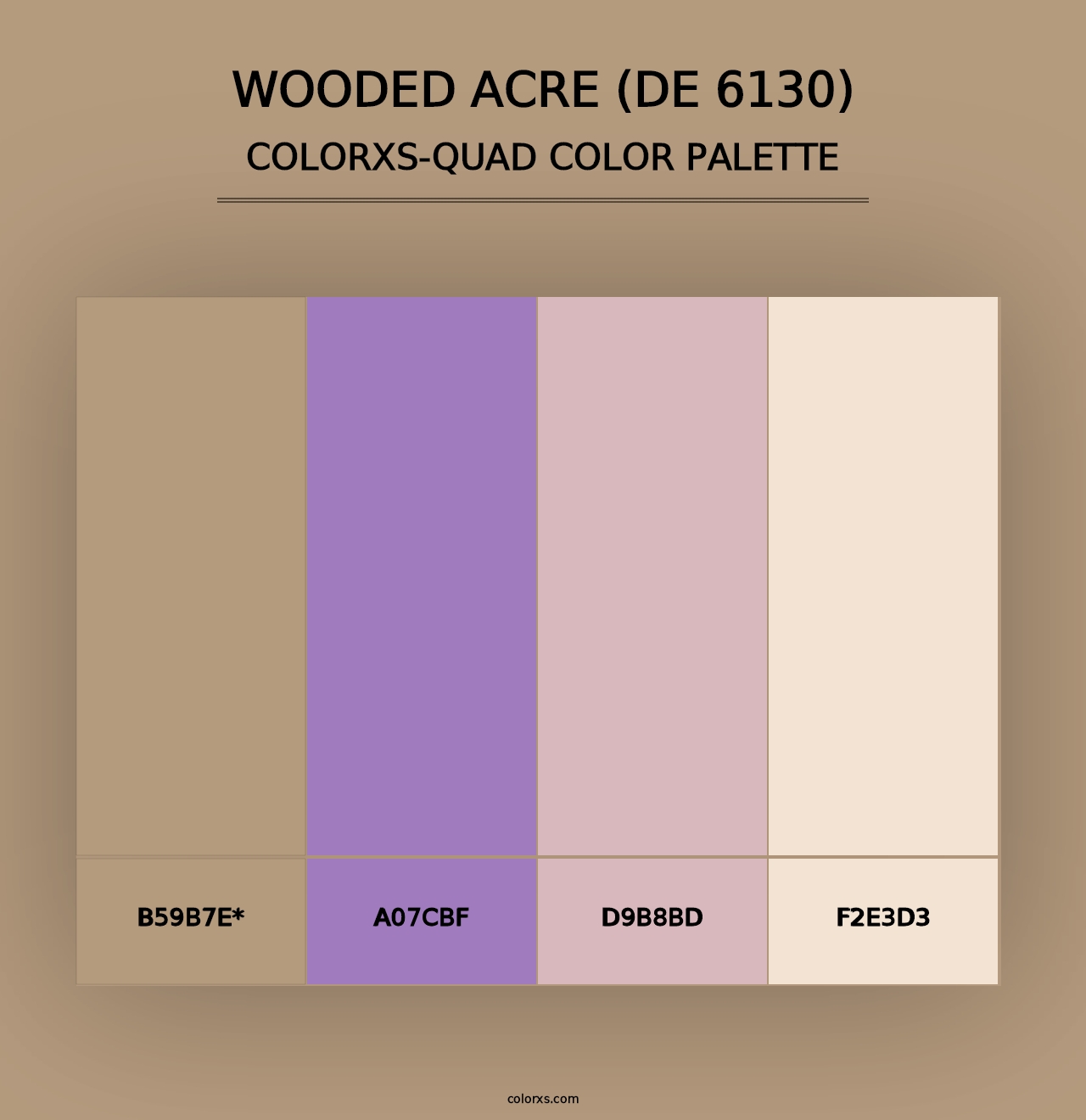 Wooded Acre (DE 6130) - Colorxs Quad Palette