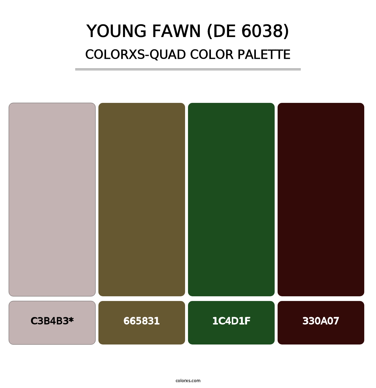 Young Fawn (DE 6038) - Colorxs Quad Palette