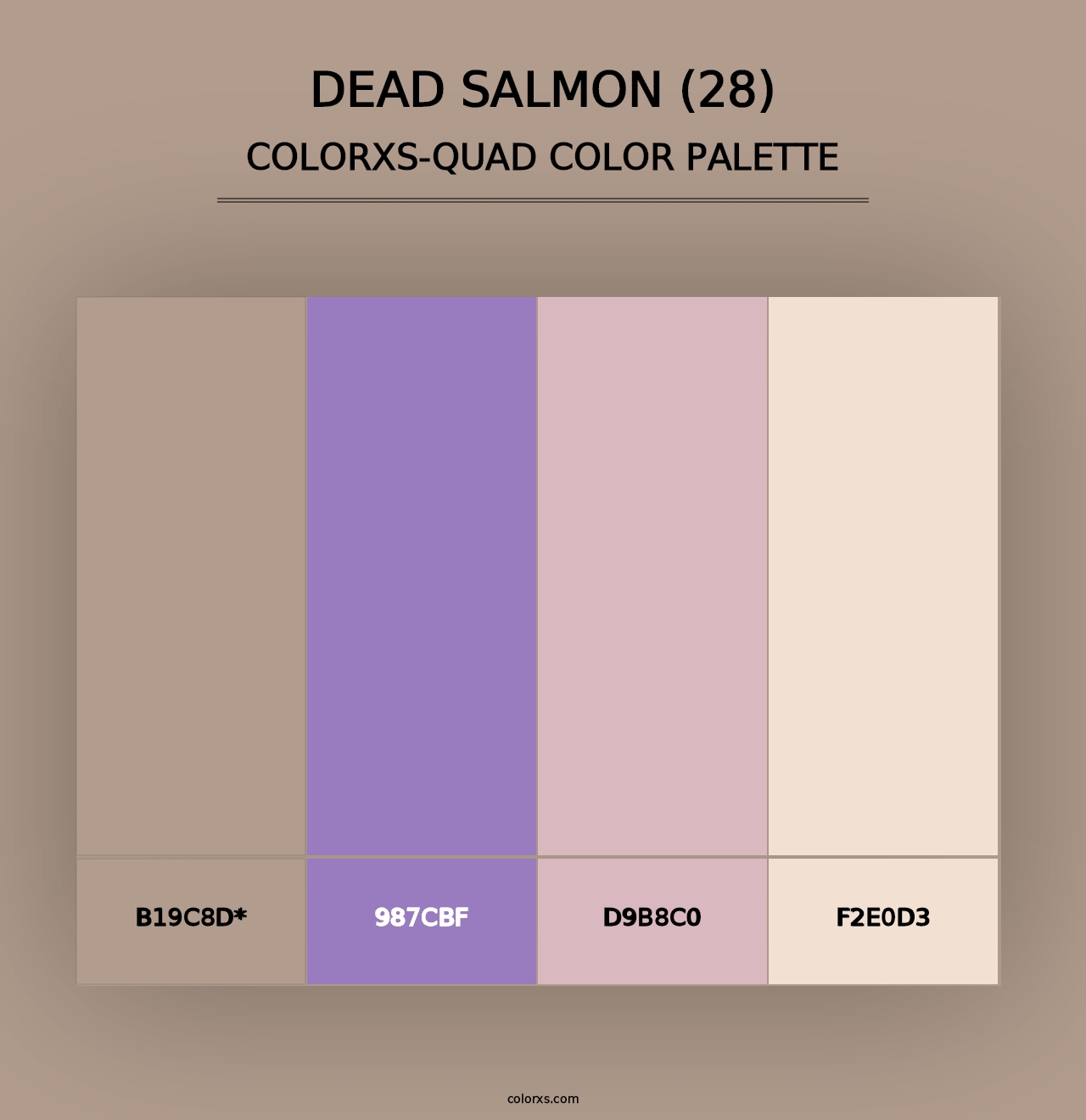 Dead Salmon (28) - Colorxs Quad Palette