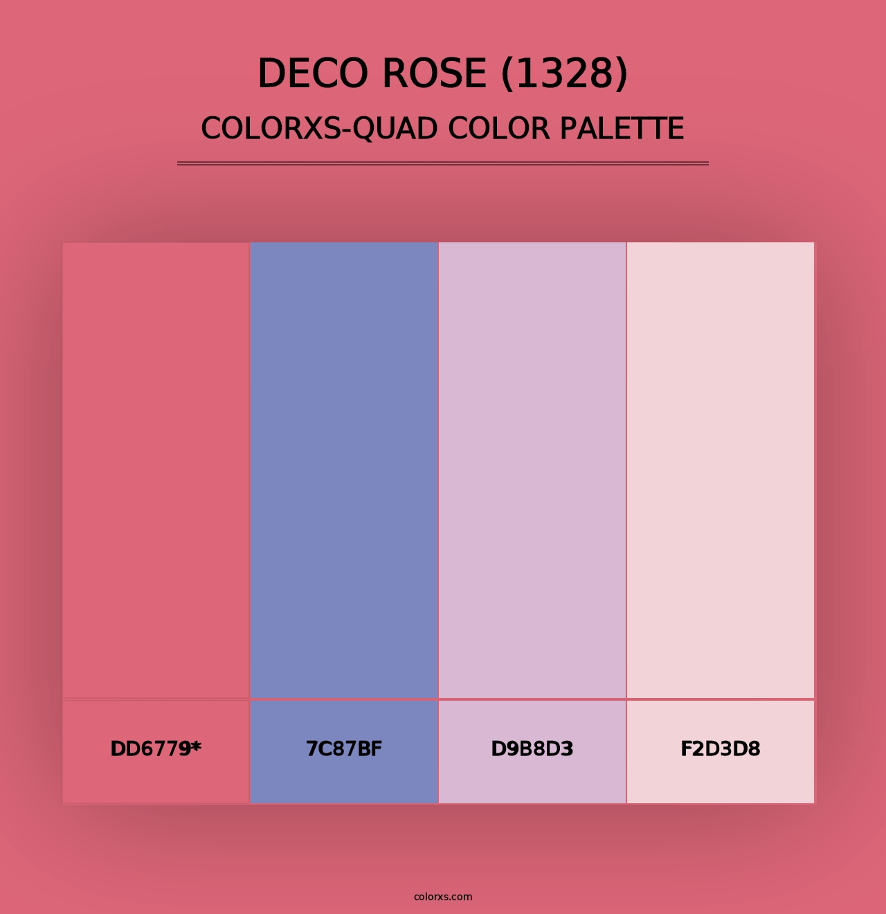 Deco Rose (1328) - Colorxs Quad Palette