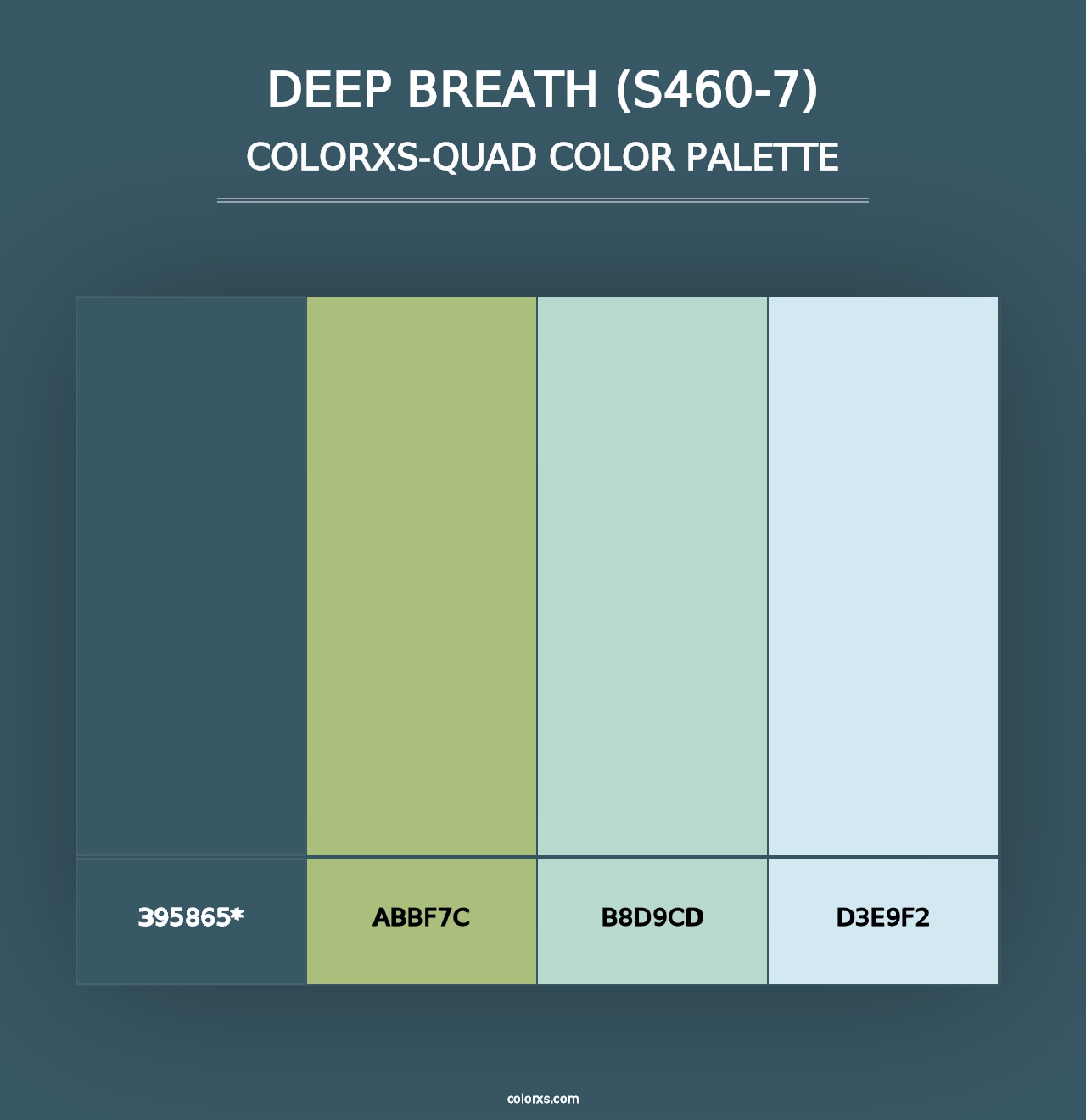 Deep Breath (S460-7) - Colorxs Quad Palette