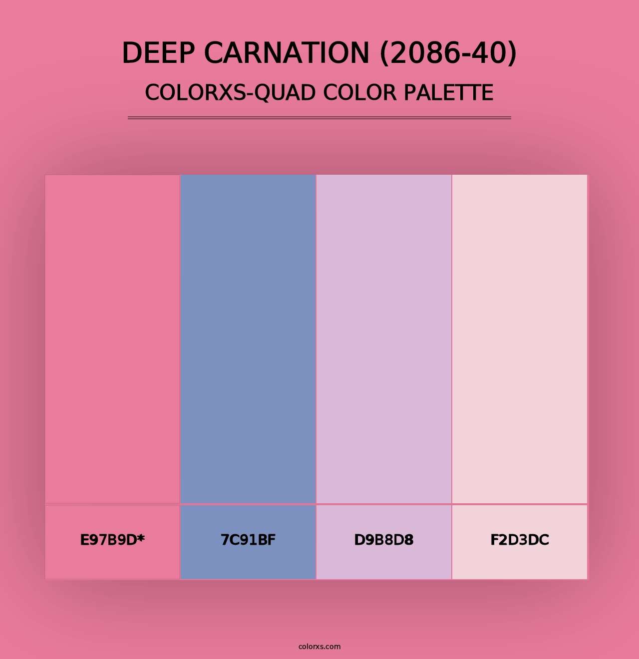 Deep Carnation (2086-40) - Colorxs Quad Palette