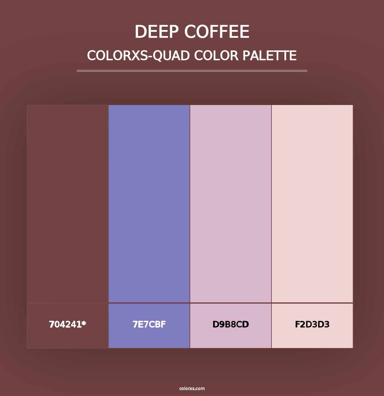 Deep Coffee - Colorxs Quad Palette