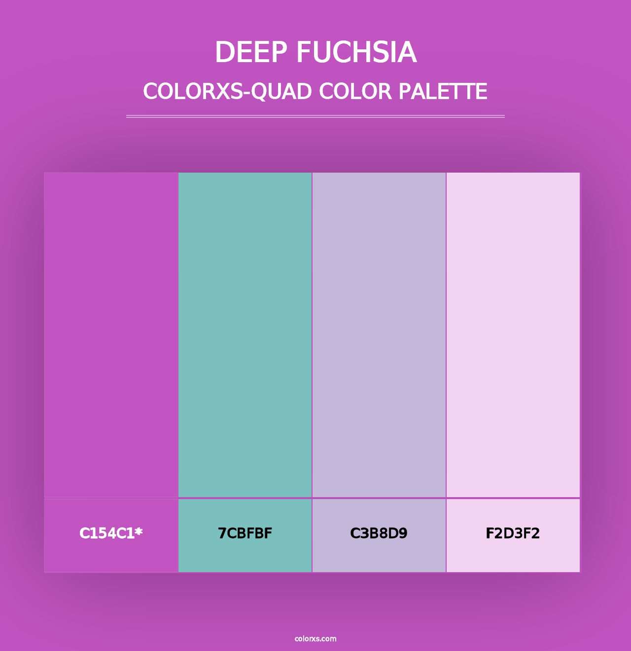 Deep Fuchsia - Colorxs Quad Palette