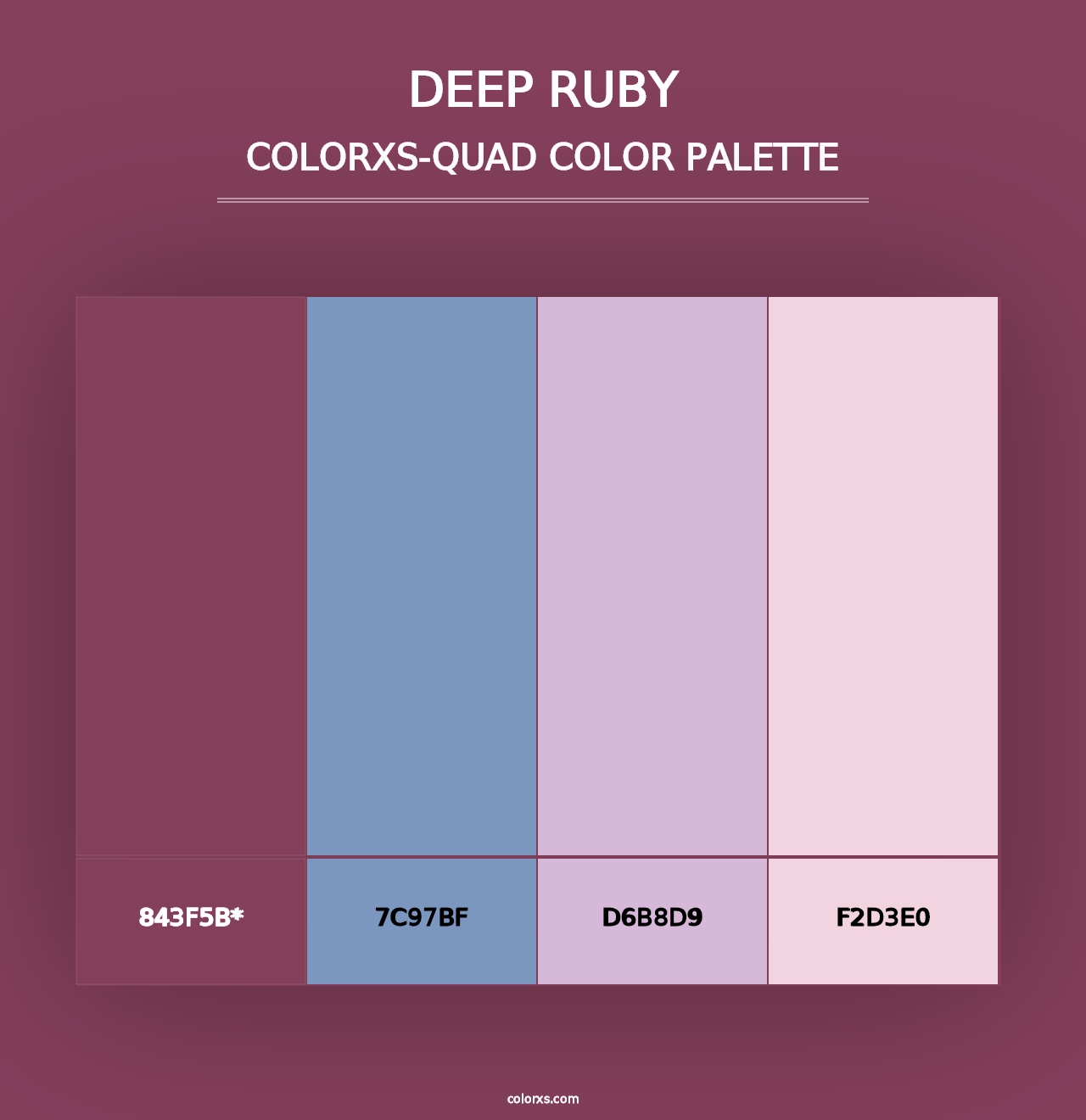 Deep Ruby - Colorxs Quad Palette