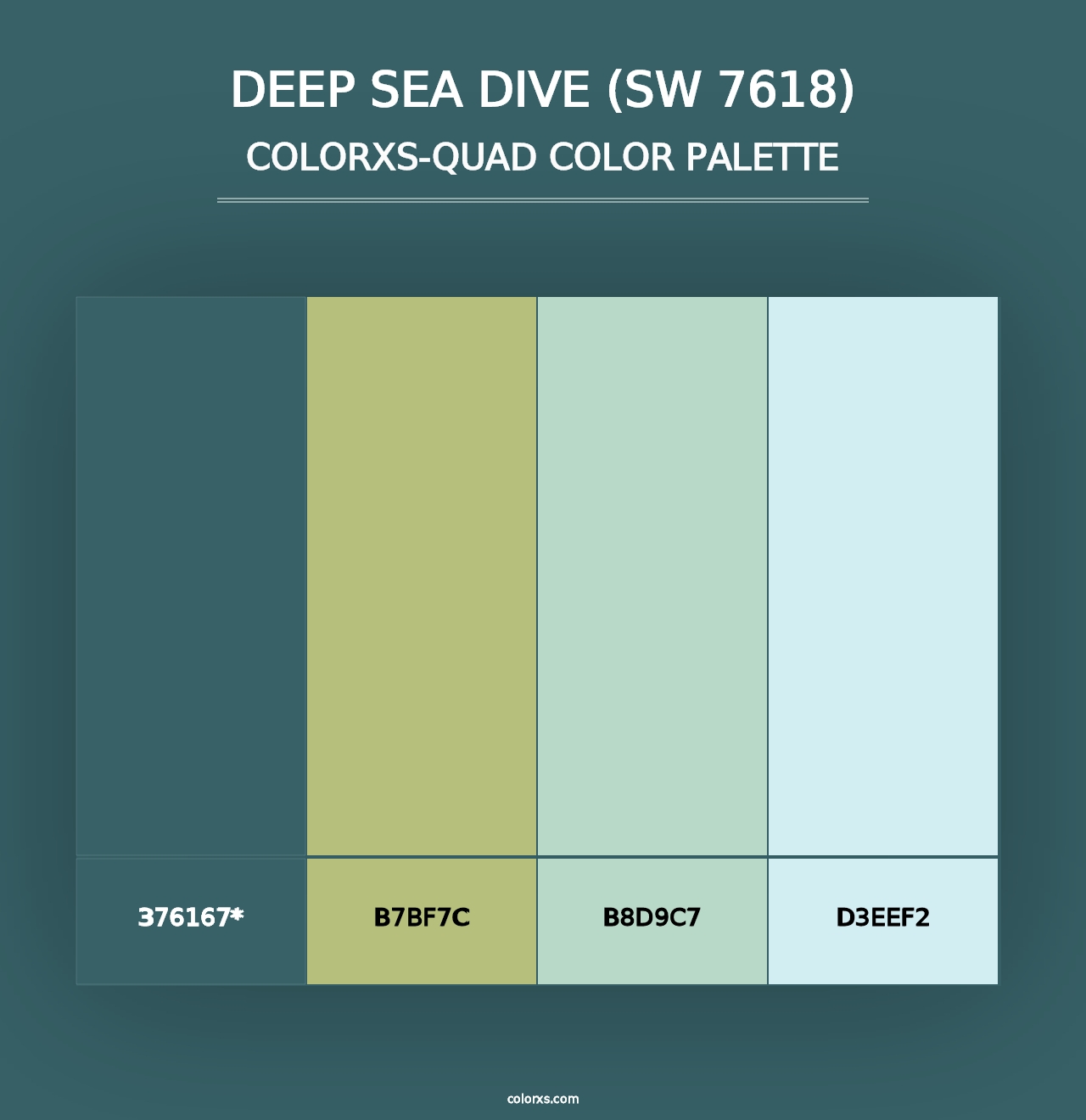 Deep Sea Dive (SW 7618) - Colorxs Quad Palette