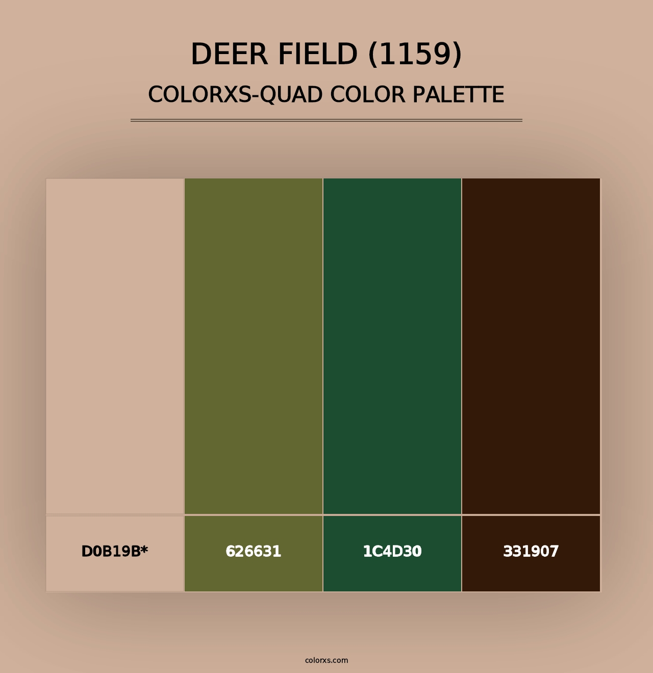 Deer Field (1159) - Colorxs Quad Palette