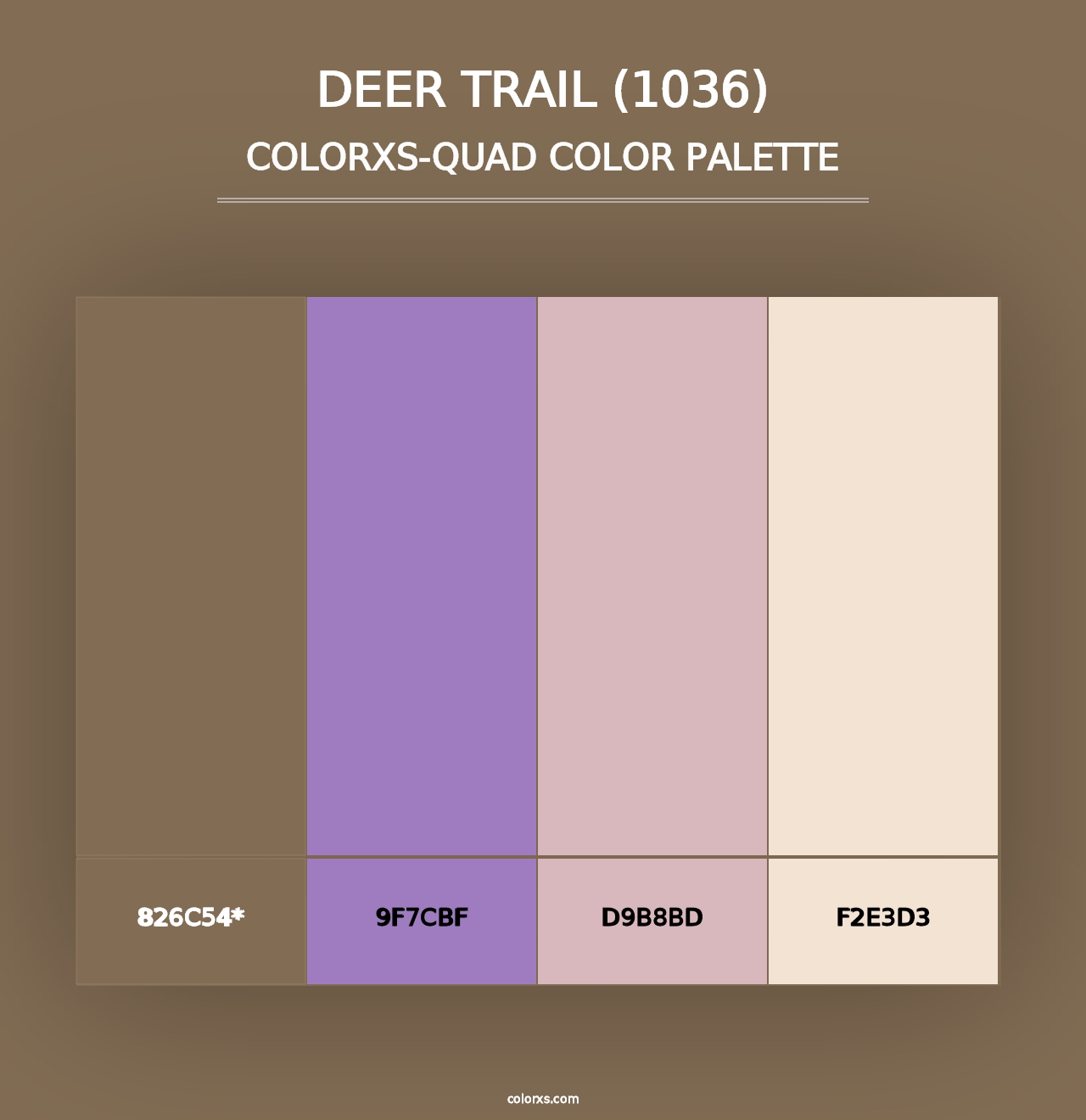 Deer Trail (1036) - Colorxs Quad Palette