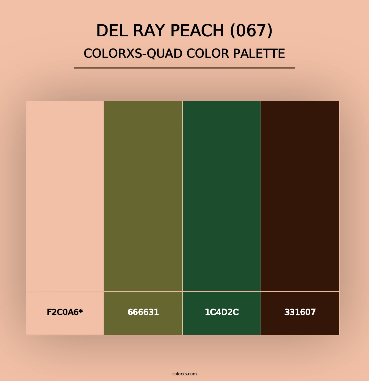 Del Ray Peach (067) - Colorxs Quad Palette