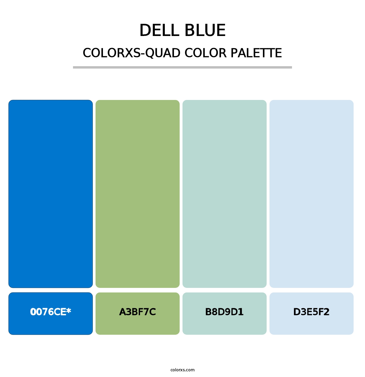 Dell Blue - Colorxs Quad Palette