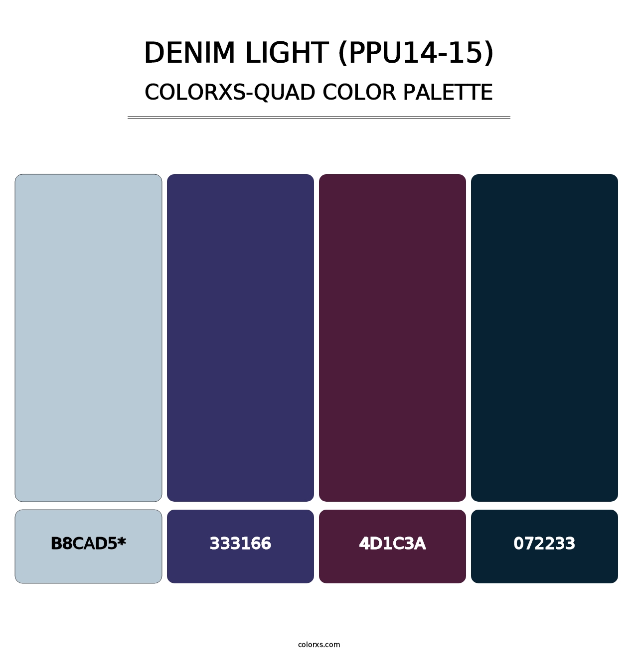 Denim Light (PPU14-15) - Colorxs Quad Palette