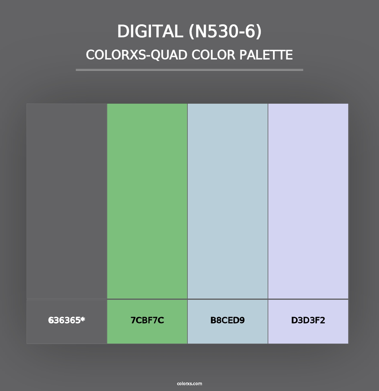 Digital (N530-6) - Colorxs Quad Palette