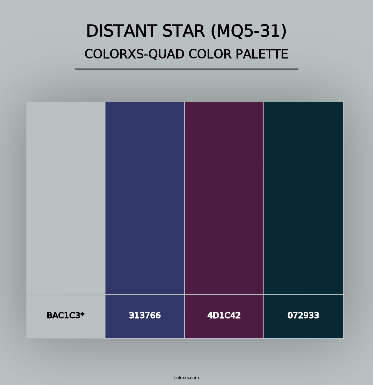 Distant Star (MQ5-31) - Colorxs Quad Palette