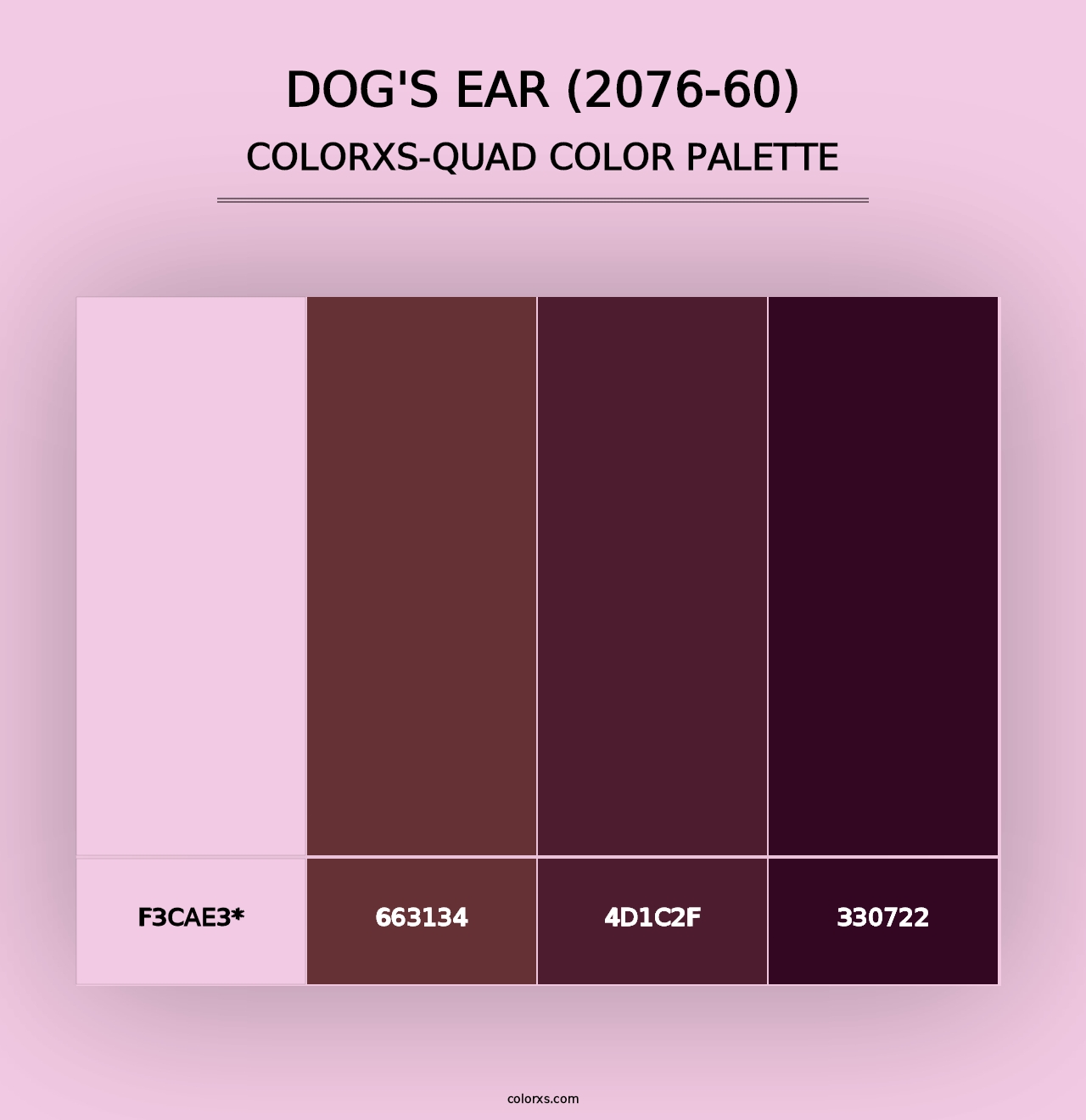 Dog's Ear (2076-60) - Colorxs Quad Palette