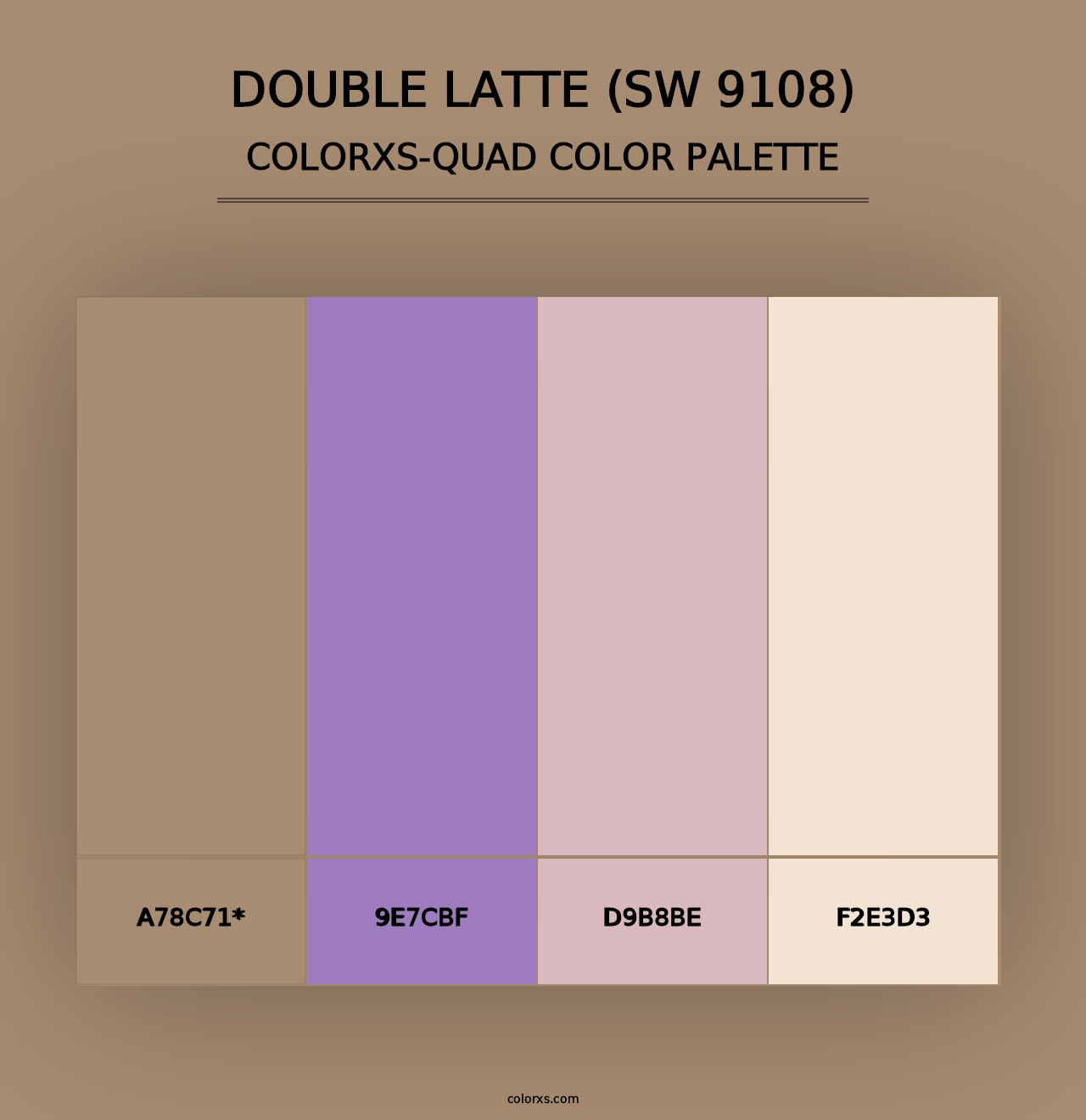 Double Latte (SW 9108) - Colorxs Quad Palette