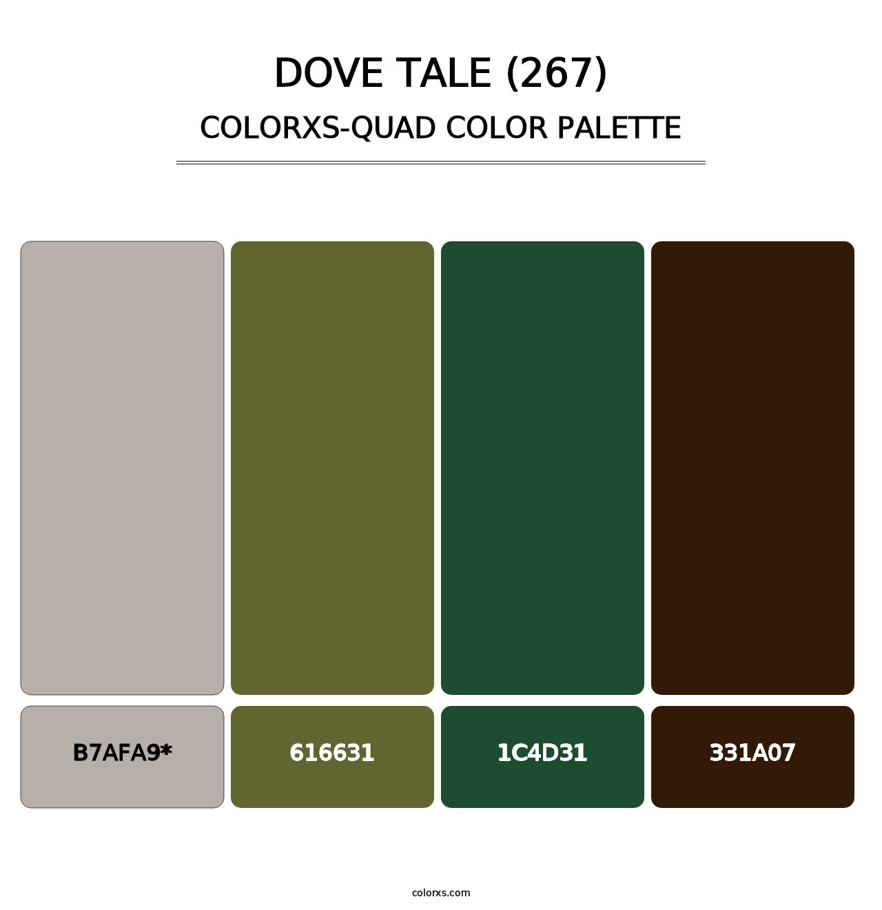 Dove Tale (267) - Colorxs Quad Palette