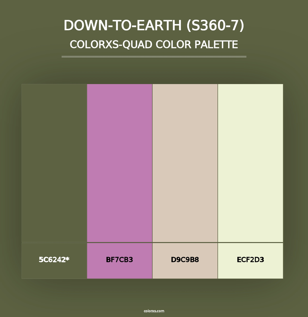 Down-To-Earth (S360-7) - Colorxs Quad Palette