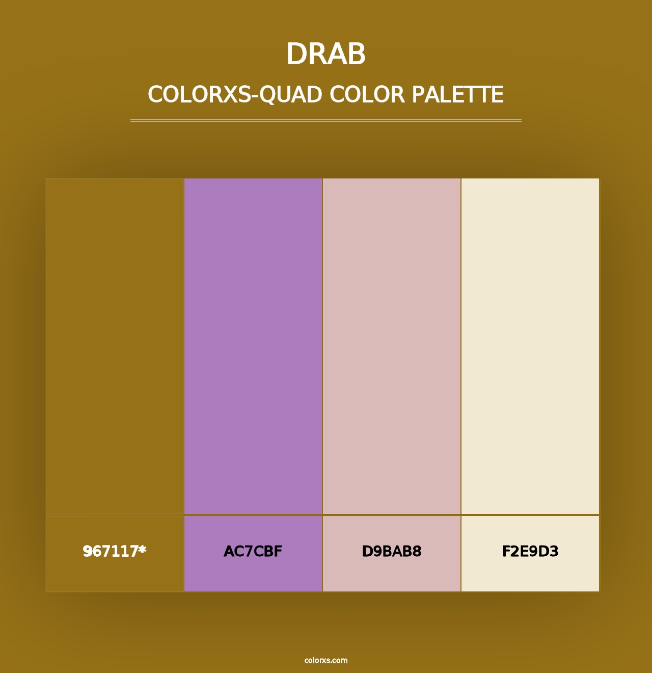 Drab - Colorxs Quad Palette