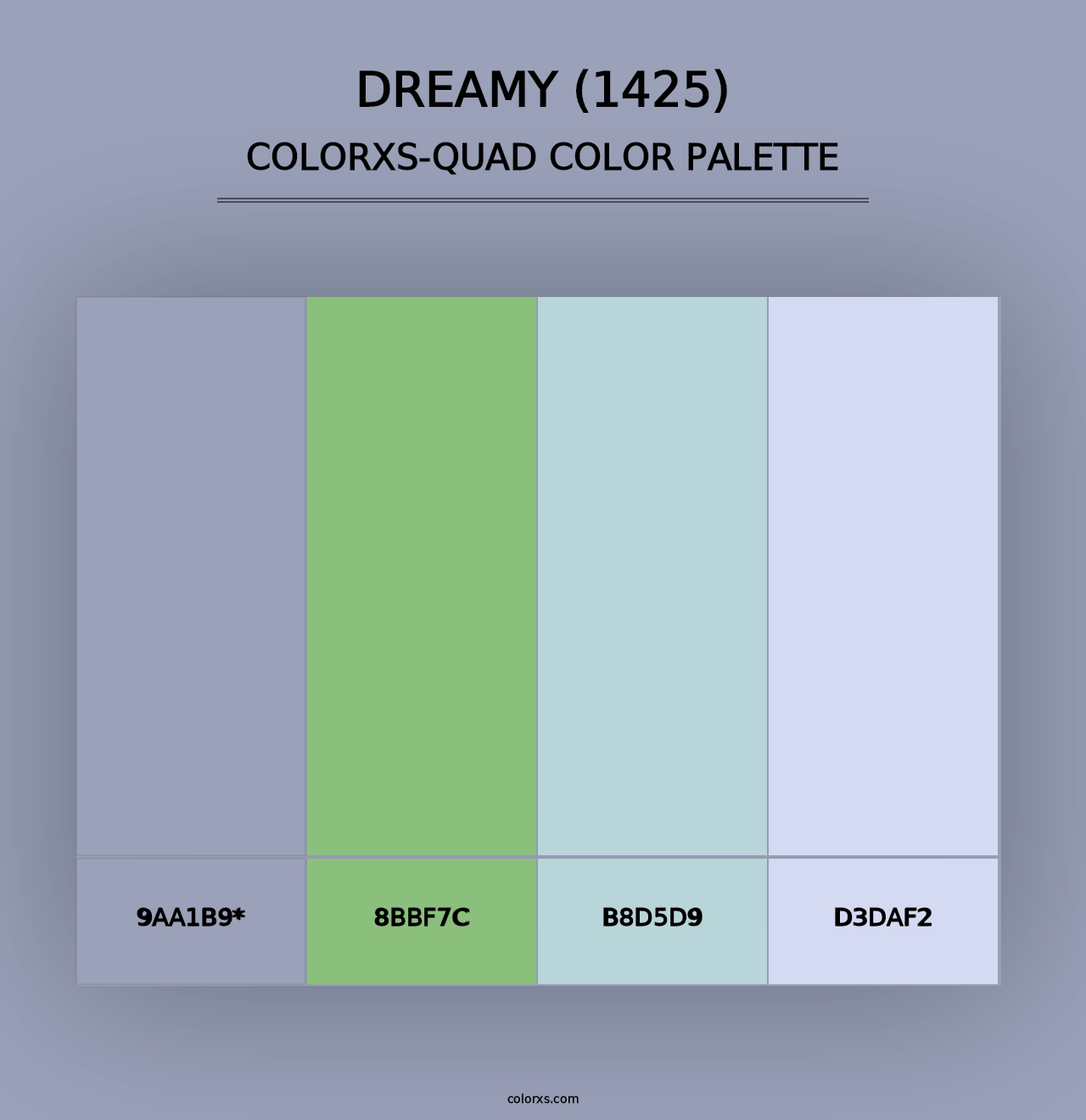 Dreamy (1425) - Colorxs Quad Palette