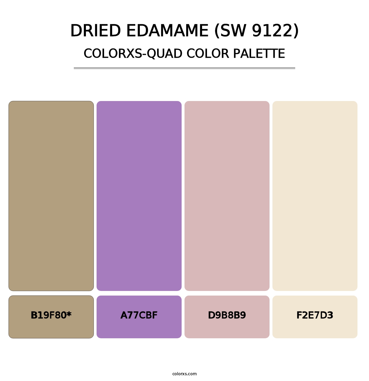 Dried Edamame (SW 9122) - Colorxs Quad Palette