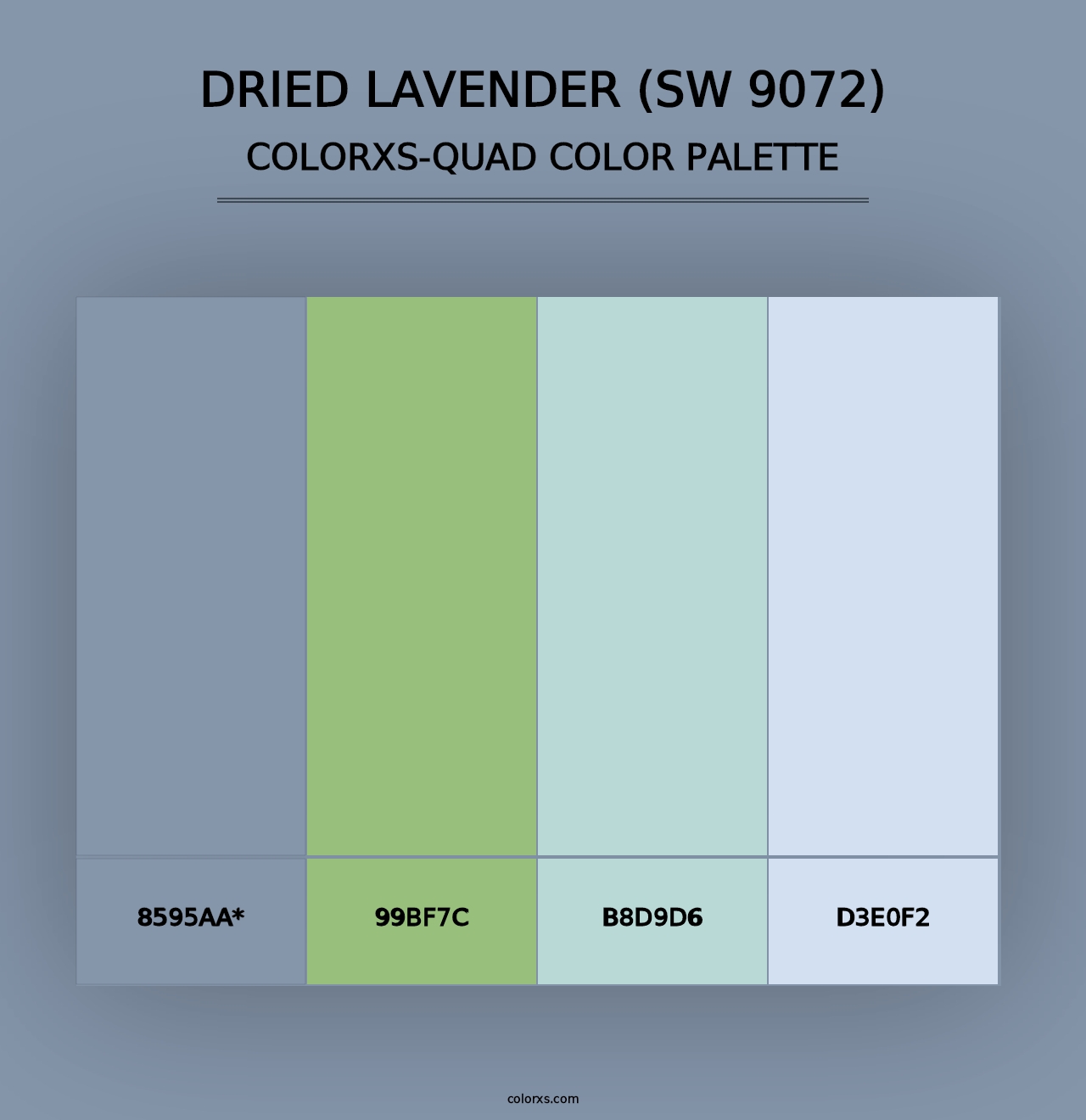 Dried Lavender (SW 9072) - Colorxs Quad Palette